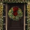 Haute Decor 30" Pre-Lit Berry & Pinecone Classic Christmas Wreath, Warm White LED Lights